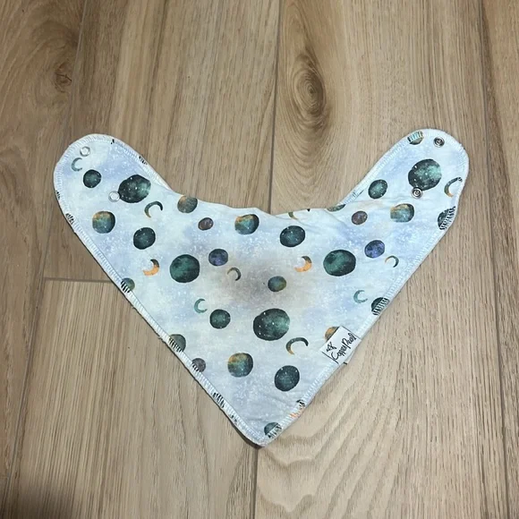 Copper Pearl Baby Bandana Bibs and Premium Burp Cloth - Galaxy - Picture 2 of 4